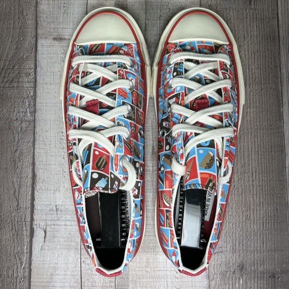 Converse Chuck 70 Frozen Treats Youth Sneakers Soft Red Blue Size 3 A00519F - Picture 10 of 15